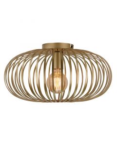 Lampe plafond dorée industrielle, Lieve