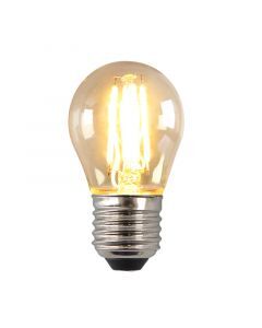 Dimmable E27 ampoule LED, P45, 4W, ambre verre, 2700K