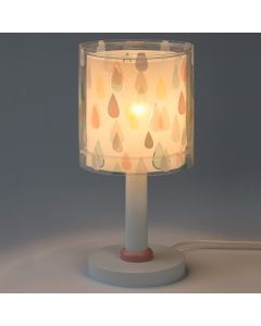 Lampe de table pour enfants en plastique multicolore, Rain, avec interrupteur