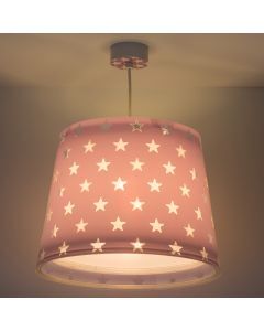 Suspension pour enfants en plastique violette, Stars