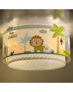 Plafonnier pour enfants en plastique multicolore, Jungle