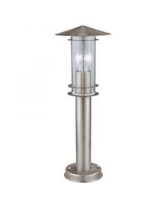 Luminaire extérieur argenté en acier inoxydable, Arabella, IP44