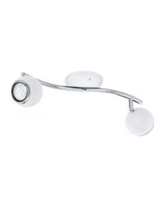 Spot plafond chromé en acier, Anissa