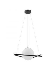 Suspension noire en verre, Tjardo