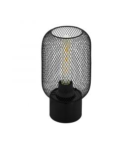 Lampe de table noire en acier, Zerda, avec interrupteur