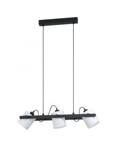Suspension en bois noire, Kaspar
