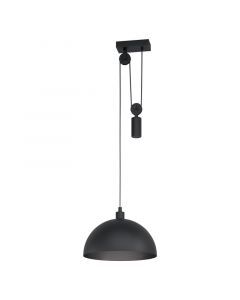 Suspension noire en acier, Yvette