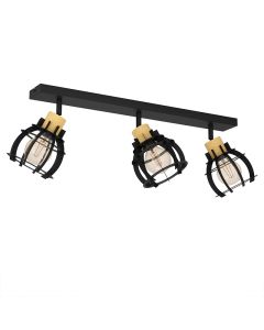 Spot plafond noir en aluminium, Redouan