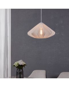 Suspension blanche en acier, Agnese