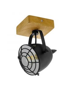 Spot plafond en bois marron, Pasquale