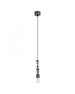 Suspension en bois noire, Abel