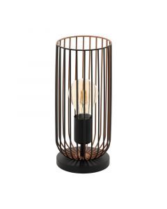 Lampe de table cuivre en acier, Silje, avec interrupteur