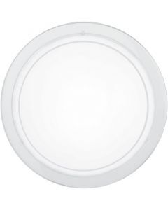 Lampe plafond blanche en verre, Agena