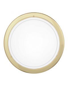 Lampe plafond dorée en verre, Agena