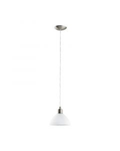 Suspension blanche en verre, Lariana