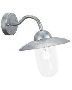Luminaire extérieur argenté en verre, Dalisha, IP44