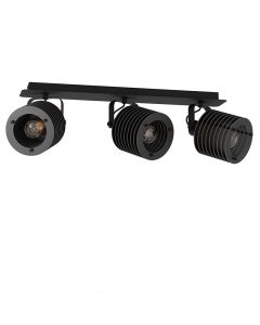 Spot plafond noir en bois, Randy