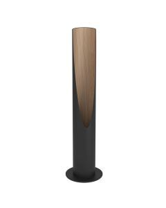Lampe de table marronne en aluminium, Aloysius, avec interrupteur