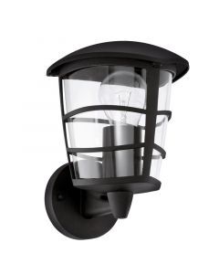 Luminaire extérieur noir en plastique, Inas, IP44