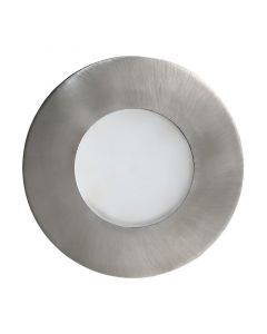 Spot encastré argenté en verre, Margarita, IP65