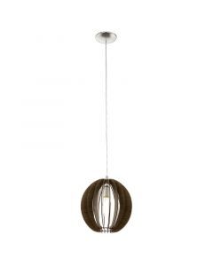 Suspension marronne en bois, Bergama