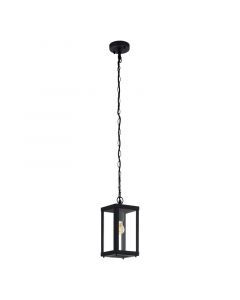 Luminaire extérieur noir en acier, Alihan, IP44