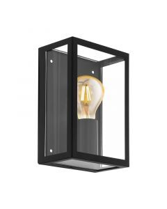 Luminaire extérieur noir en acier, Alihan, IP44