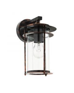 Luminaire extérieur cuivre en verre, Bijou, IP44