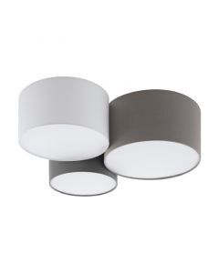 Lampe plafond blanche en acier, Regina