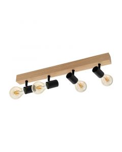 Spot plafond en bois marron, Anton