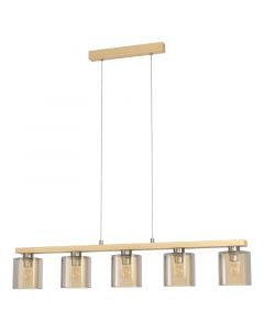 Suspension en bois ambre, Magali