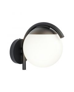 Luminaire extérieur noire en acier, Lynne, IP44
