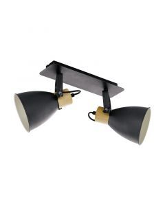 Spot plafond en bois gris, Nickey