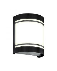 Luminaire extérieur noir en acier, Aartje, IP44