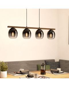Suspension marronne en aluminium, Frida