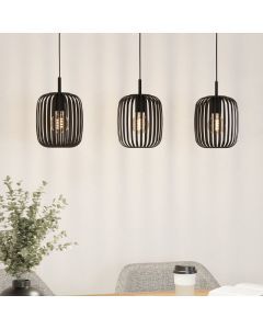 Suspension noire en aluminium, Pietro