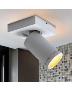 Spot plafond blanc moderne, Kenan, IP44