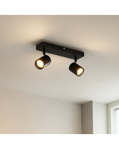 Spot plafond noir moderne, Ciara, IP44