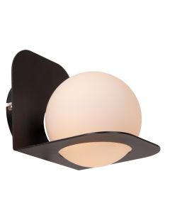 Applique salle de bain moderne noire, Davy, IP44
