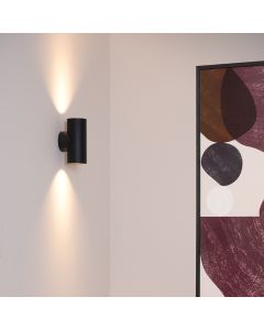 Applique up and down moderne noire, Bondi