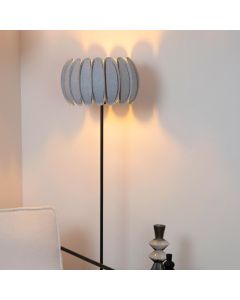 Lampadaire moderne gris, Spencer, avec interrupteur