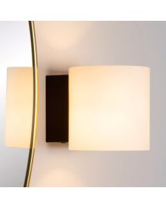 Applique murale moderne blanche, Jelte, IP44