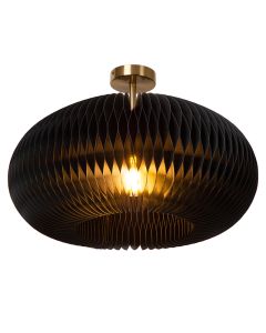 Lampe plafond en papier noire, Armoni