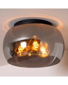 Lampe plafond moderne grise, Olivia