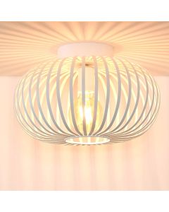 Lampe plafond rétro blanche, Manuela