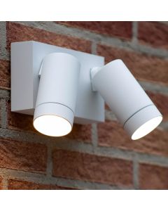 Applique extérieur avec détecteur de mouvement moderne blanche, Taylor, IP54