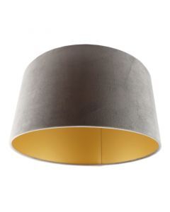 Abat-jour en velours d'or Melanie, Tissu, moderne