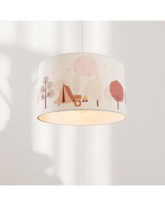 Suspension pour enfants blanche en tissu, Forest life