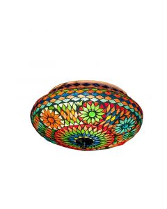 Lampe plafond orientale multicolore mosaïque, Mimoun