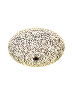 Lampe plafond orientale transparente mosaïque, Annas